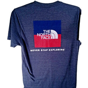 North Face T-Shirt Size Small Gray Never Stop Exploring Out Doors Gorpcore